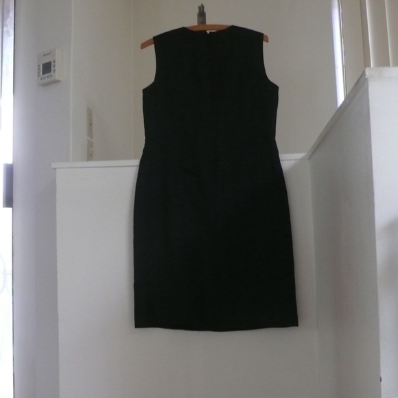 NWT Talbots Black Linen Sheath Dress best back for work - Picture 2 of 7